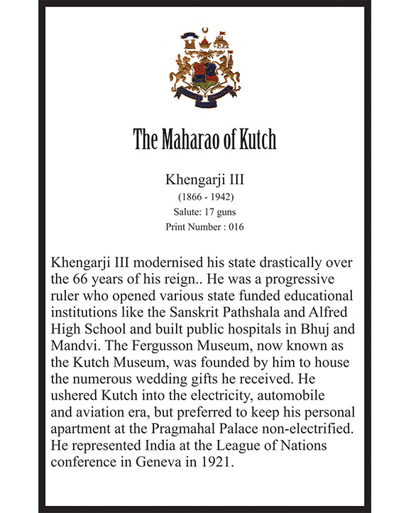 Maha Rao THE MAHA RAO OF KUTCH – Magnate Publishing House
